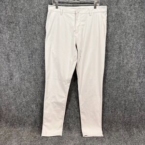 Rhone Men's Commuter Slim Fit Chino Pants Size 34x32 Golf Stretch Gray 100036
